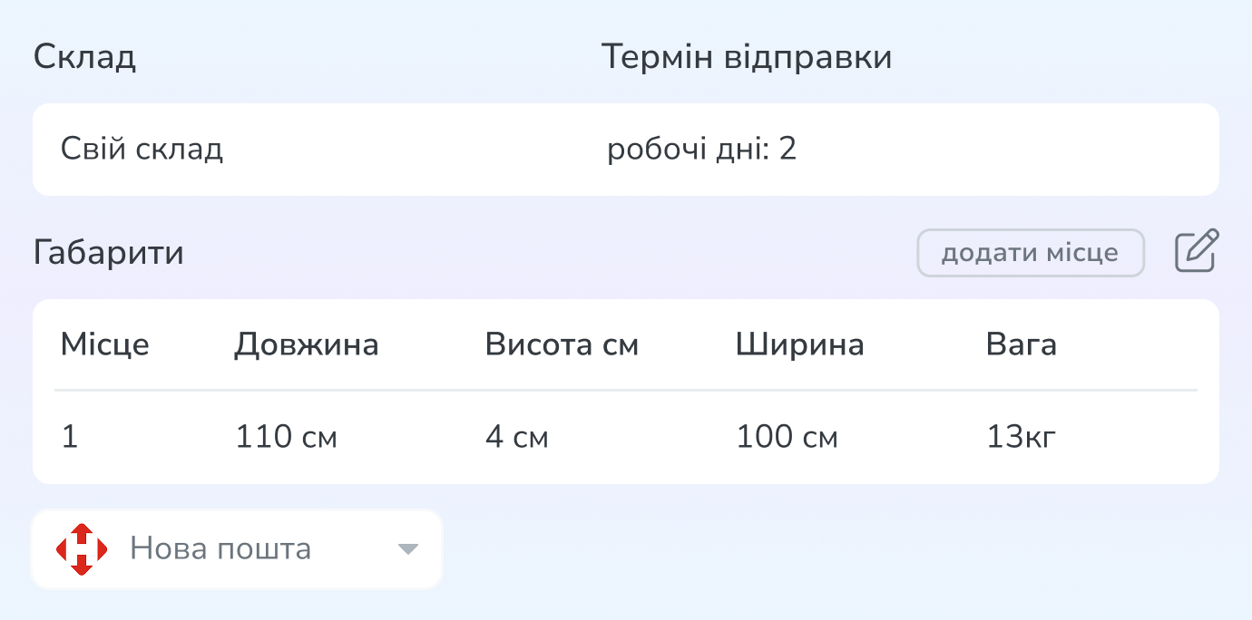 Форма ТТН